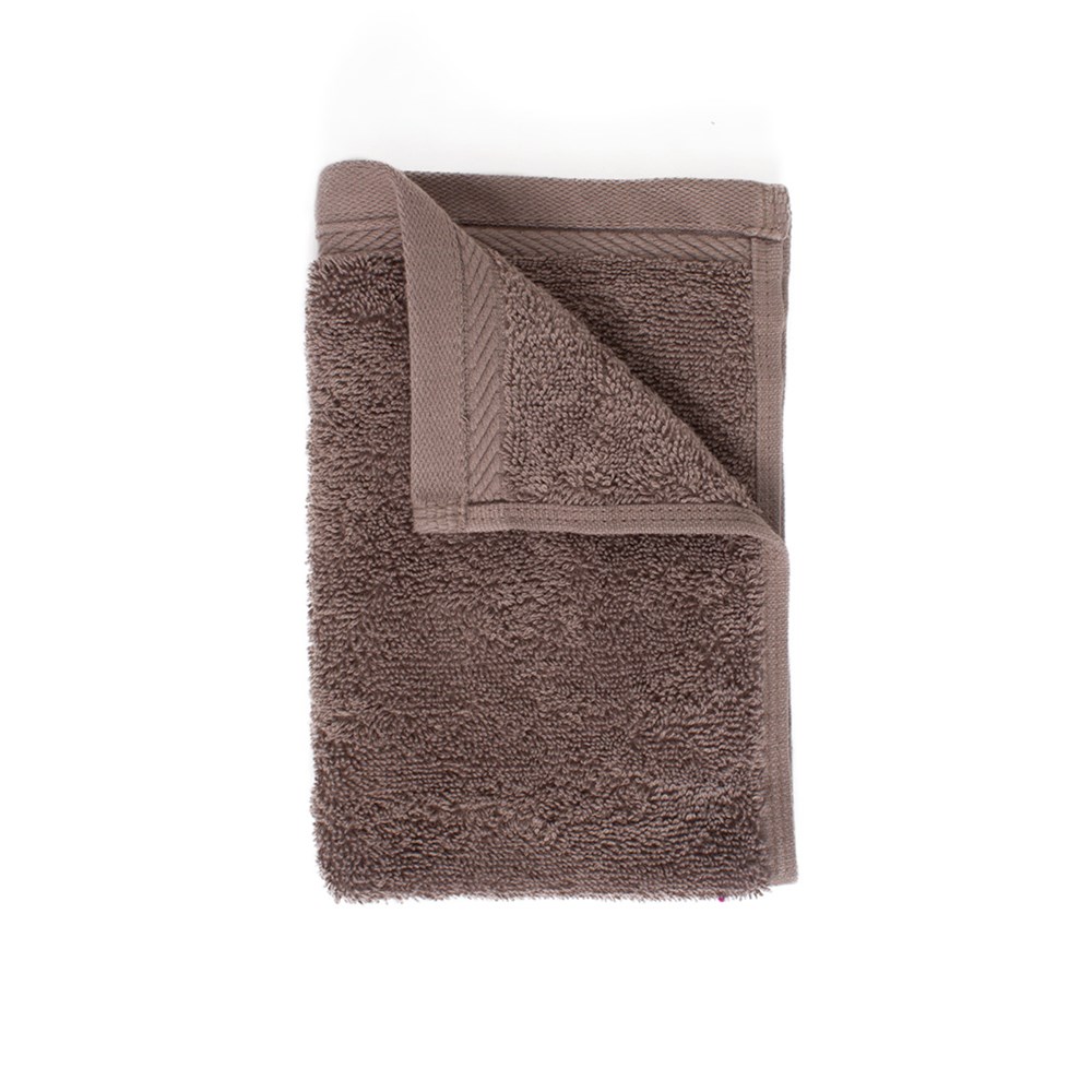 Organic Guest Towel - taupe