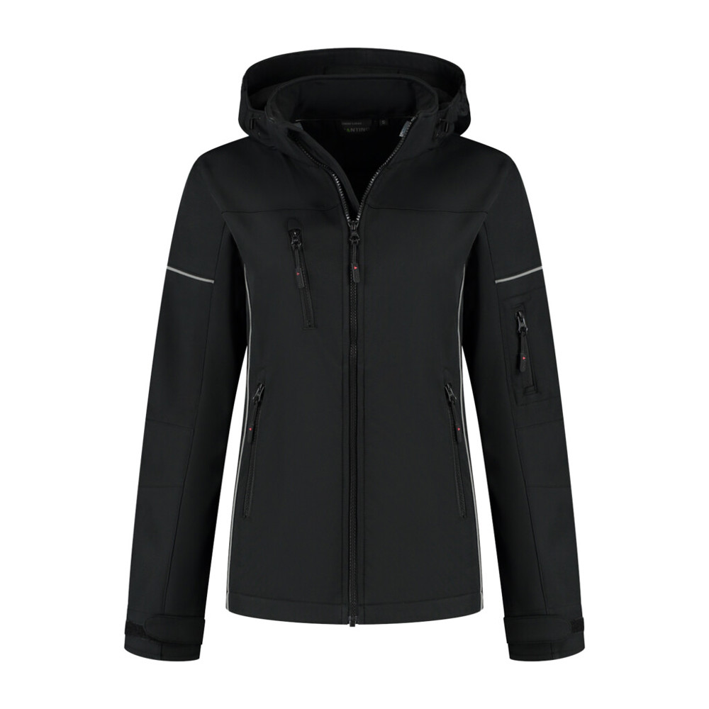Santino Softshell Jacket Curtis Ladies - Black / Sport Grey