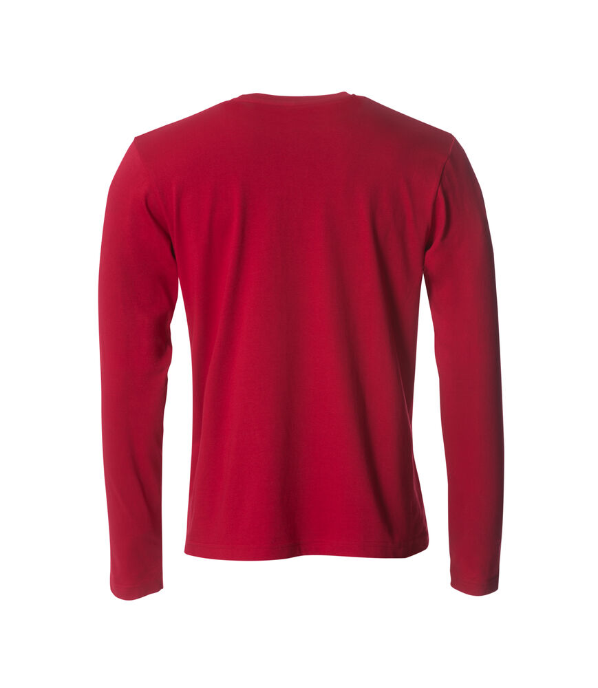 Clique - Basic-T L/S Rood 4XL