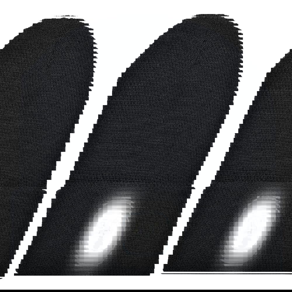 Gebreide muts met ledlamp