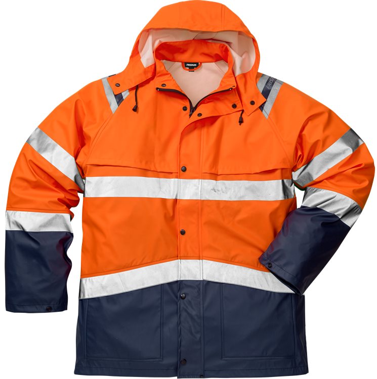 High vis regenjack klasse 3 4624 RS - Hi-Vis oranje/marineblauw
