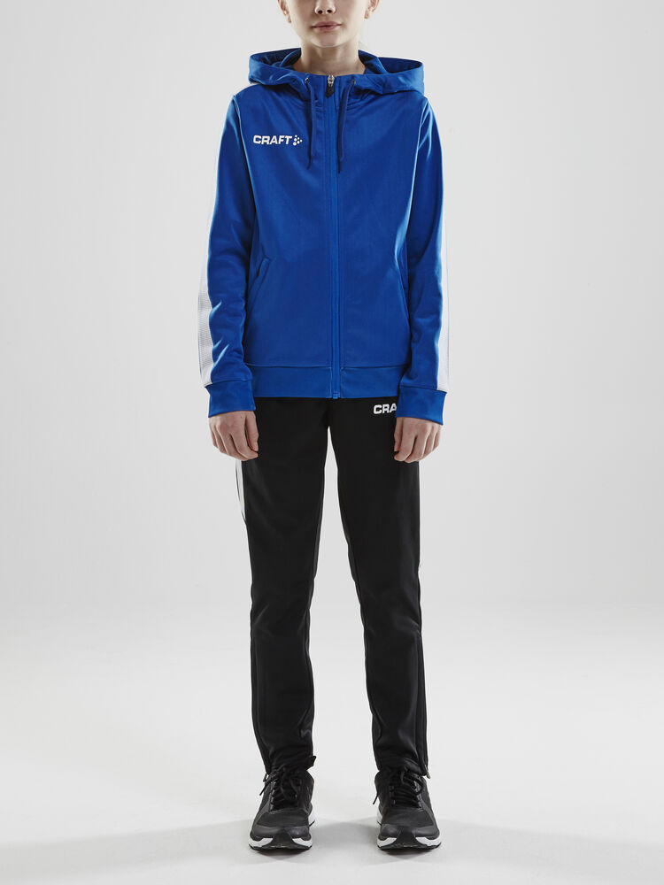 Craft - Pro Control Hood Jacket Jr Club Cobolt/White 134/140