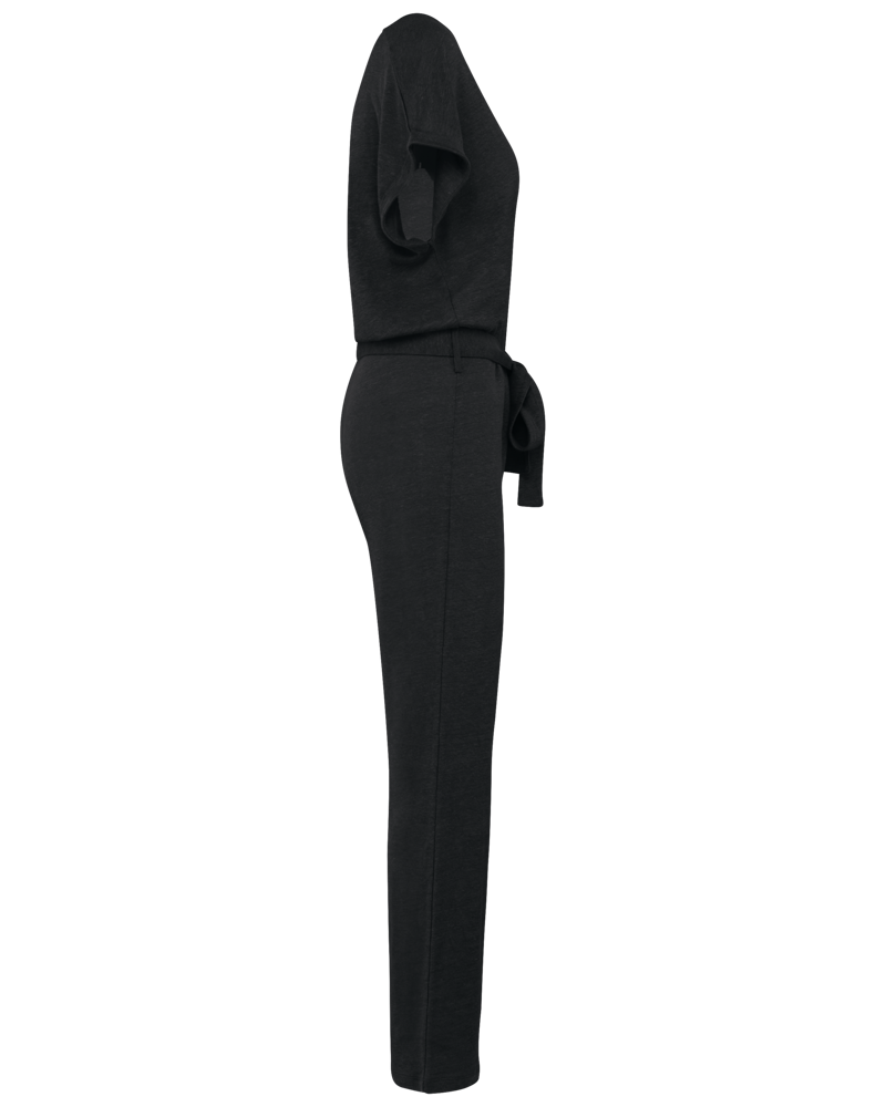 SP5004 - Tricot jumpsuit met korte mouwen voor dames in linnen