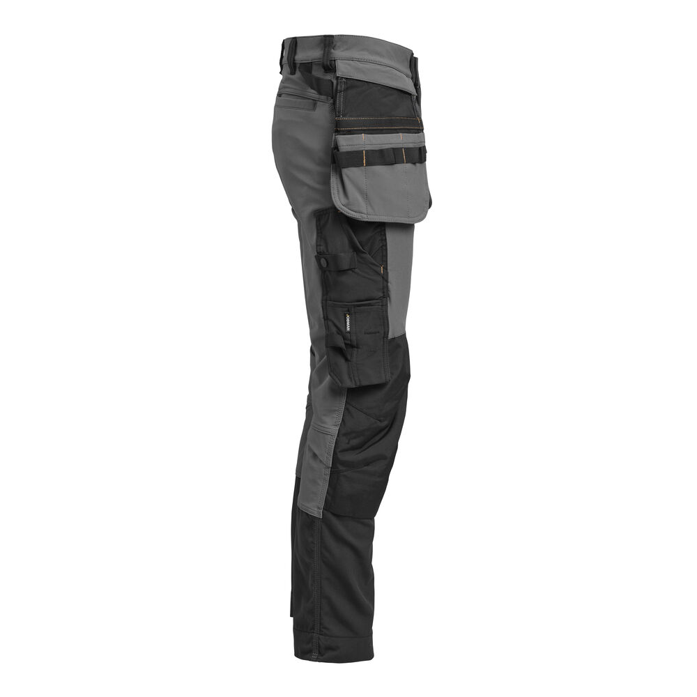 Jobman - 2391 Craftsman Trousers Stretch Donkergrijs/Zwart 116
