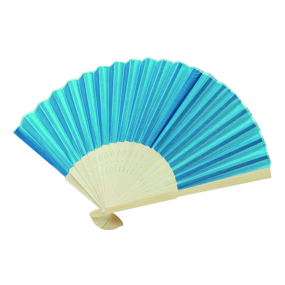 BAMBOO COOL - Opvouwbare waaier - Lichtblauw