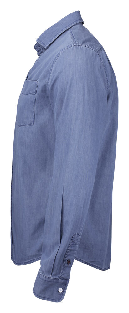 Cutter & Buck - Ellensburg Denim Shirt Heren Denim Blauw XL