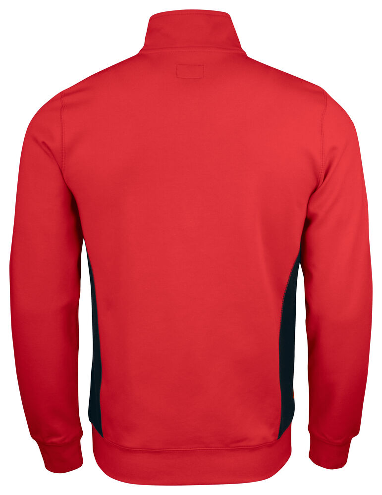 Jobman - 5401 Halfzip Sweatshirt Rood/Zwart XS