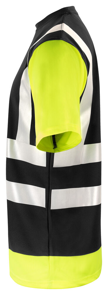 Jobman - 5126 Hi-Vis T-shirt Zwart/HV Geel 4XL