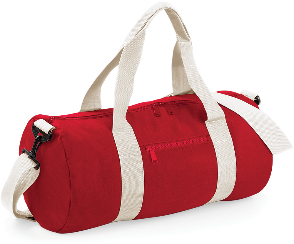 BG140 - Original Barrel Bag - Classic Red / Off White
