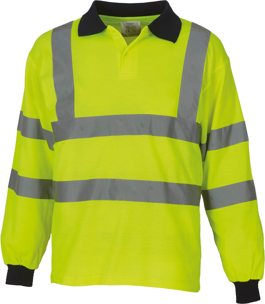 YHVJ310 - High Visibility polo lange mouwen