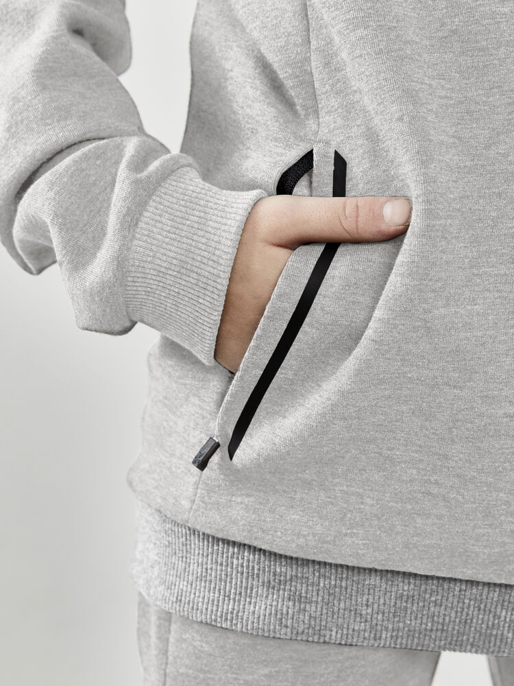 Craft - CORE Soul Hood Sweatshirt Jr Grey Melange 146/152