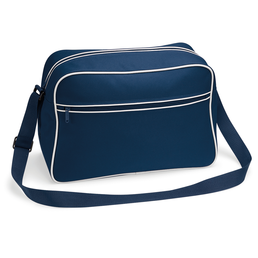 BG14 - Retro Shoulder Bag - French Navy / White