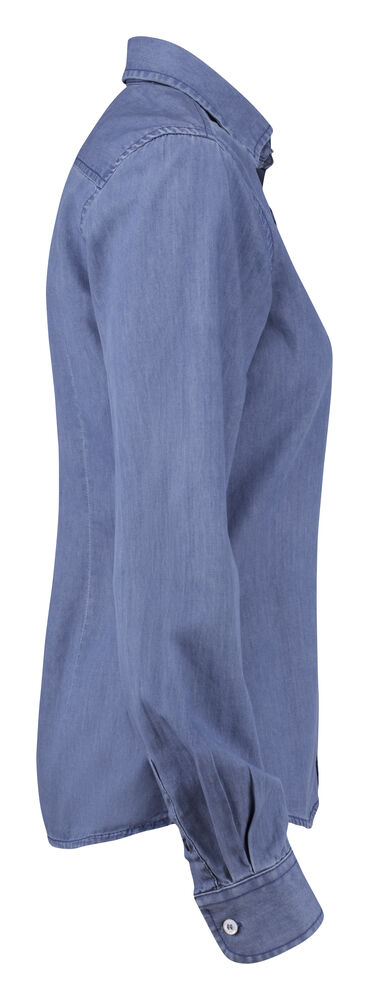 Cutter & Buck - Ellensburg Denim Shirt Dames Denim Blauw M