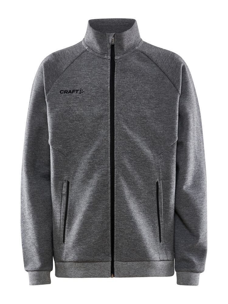 Craft - CORE Soul Full Zip Jacket Jr - Dk Grey Melange