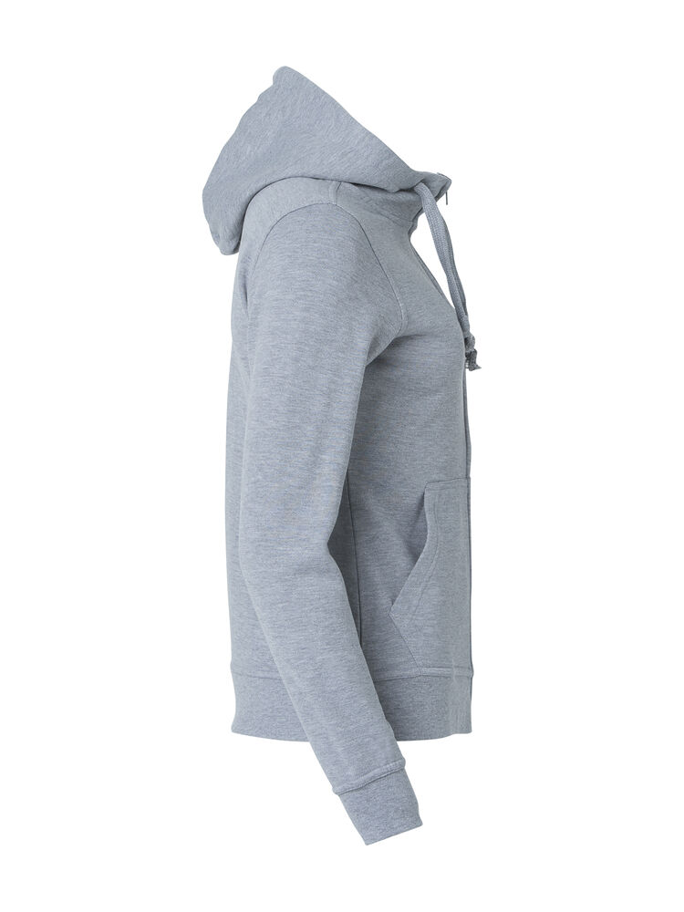 Clique - Basic Hoody Full Zip Women Grijs-melange XXL