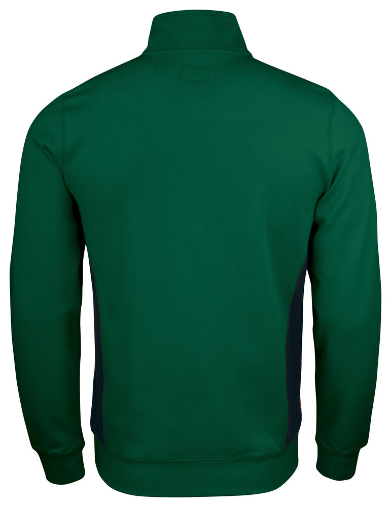 Jobman - 5401 Halfzip Sweatshirt Bosgroen/Zwart 3XL