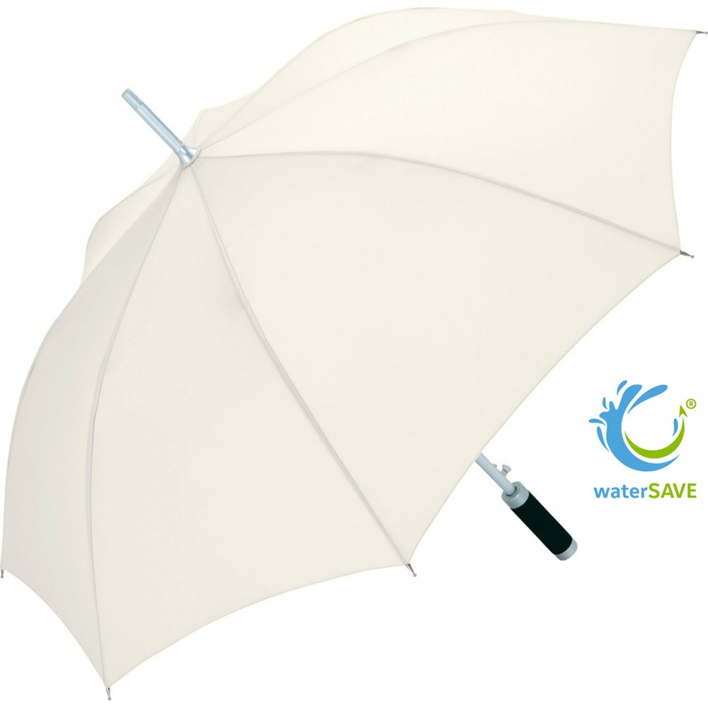AC alu reguliere paraplu Windmatic - natural white wS