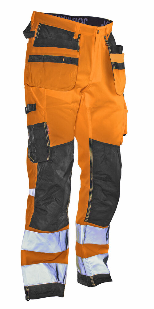 Jobman - 2222 Hi-Vis Trousers Star HP - Oranje/Zwart