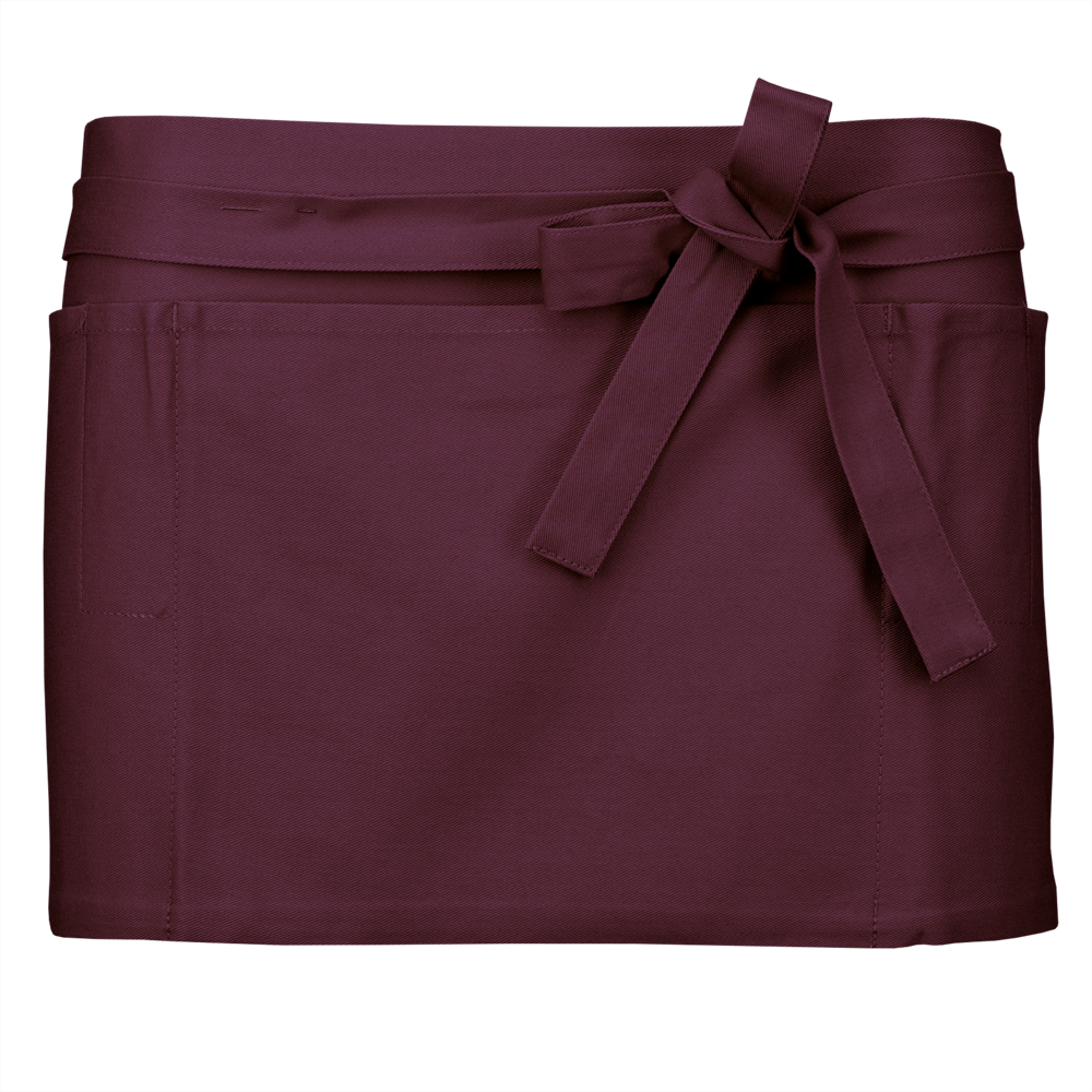 K886 - Katoenen kort schort - Wine