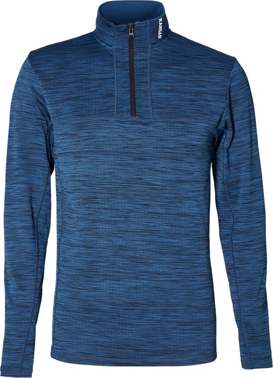 Slimfit T-shirt met lange mouwen en rits in een sneldrogende, vochtafvoerende stof. Ontworpen met een speciale zachte en geborstelde binnenzijde die de lucht in uw kleding laat circuleren terwijl u werkt. Een geweldige basislaag.
