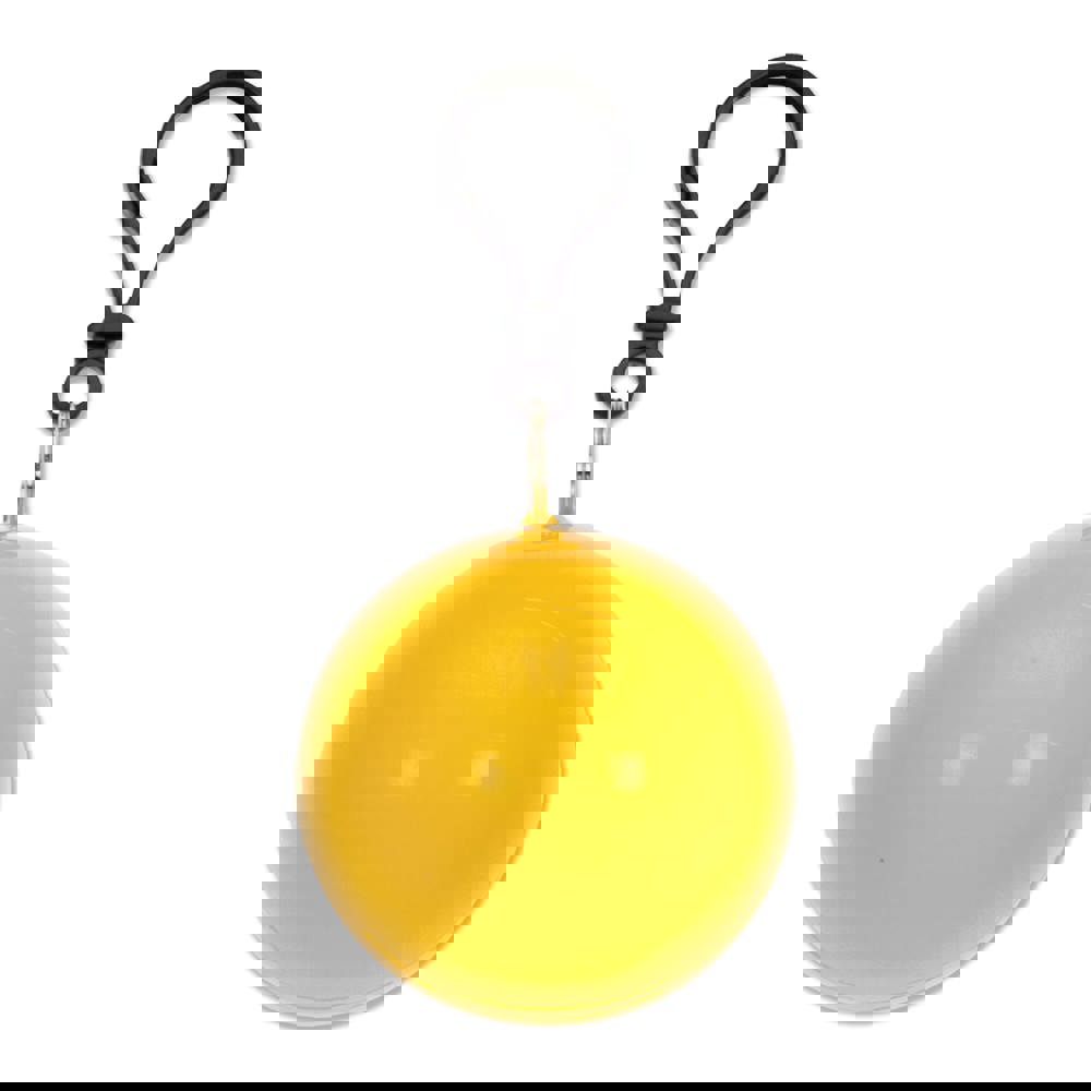 Bal met regenponcho - geel