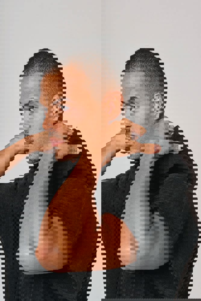 PA581 - Uniseks poncho met capuchon van badstof