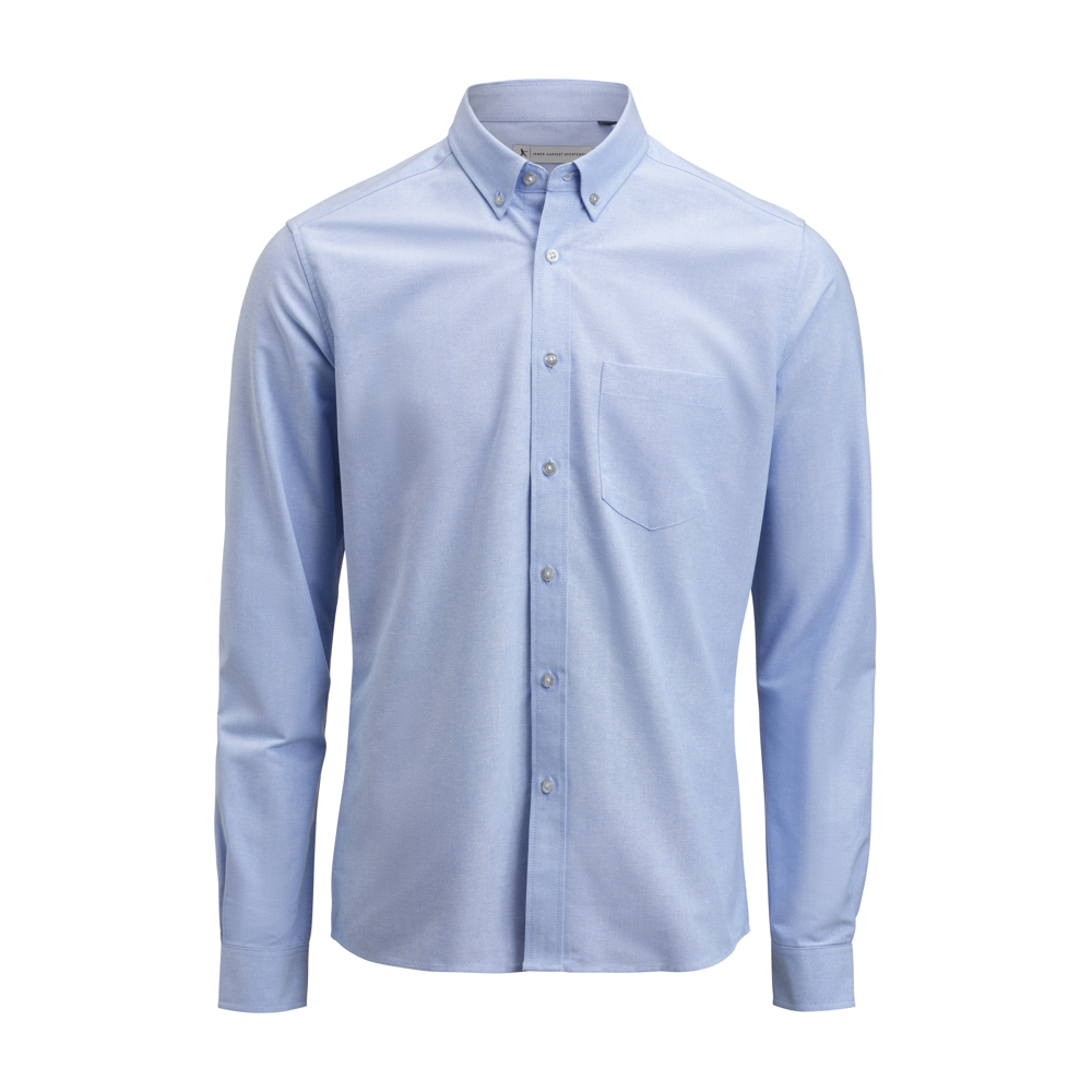 Allen Oxford Hemd Regular Fit Heren - Lichtblauw