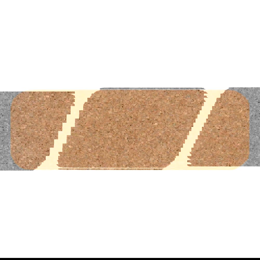 Naambadge van kurk met magneet