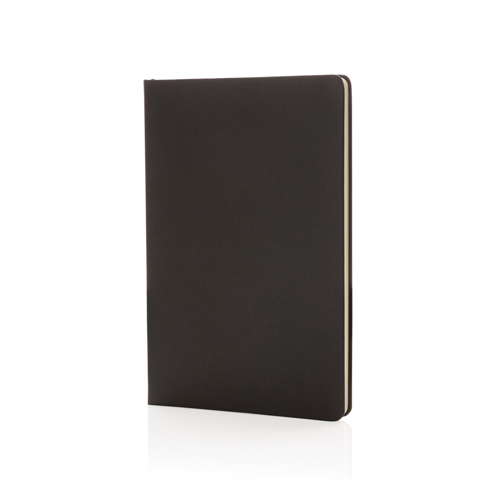A5 hardcover notitieboek - zwart (± PMS Black)