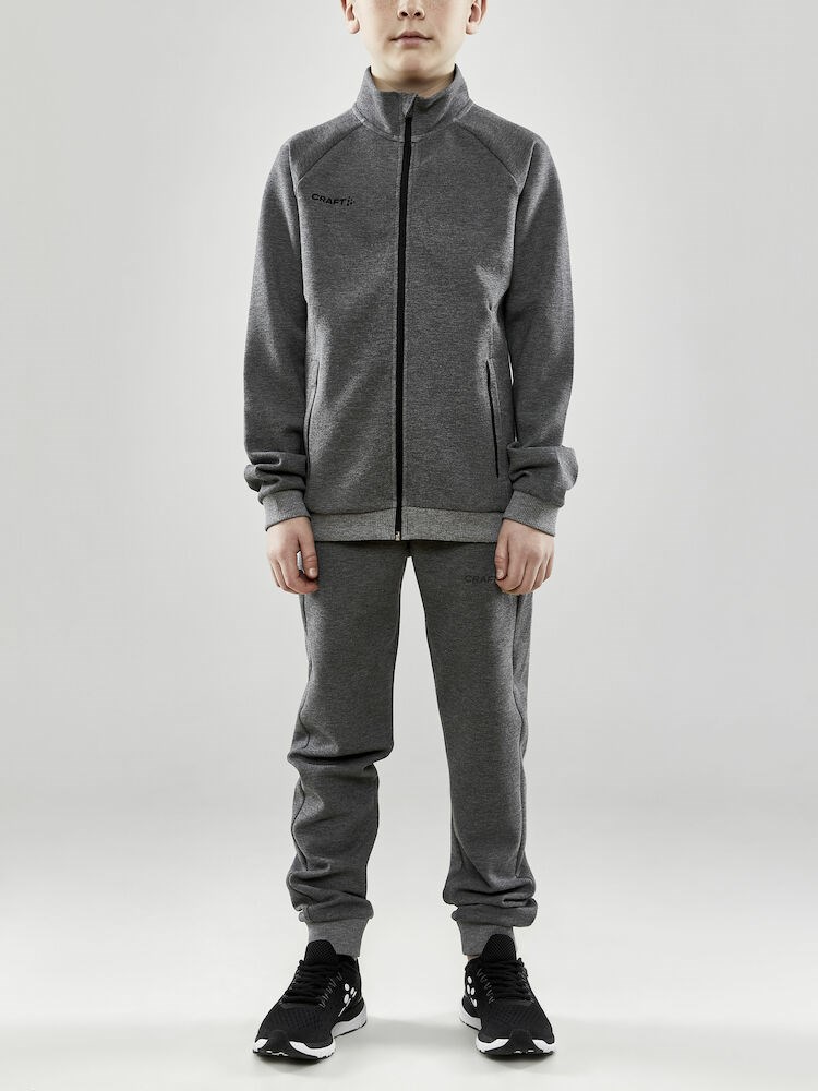 Craft - CORE Soul Full Zip Jacket Jr Dk Grey Melange 122/128