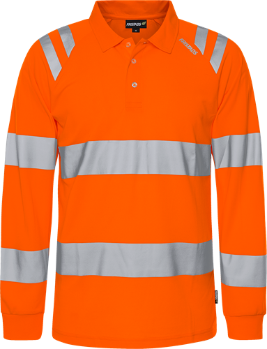 Hogezichtbaarheids poloshirt met lange mouw klasse 3 7864 GPST - Hi-Vis oranje