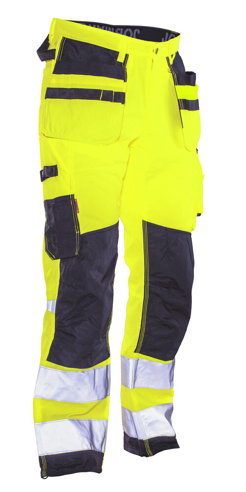 Jobman - 2222 Hi-Vis Trousers Star HP - Geel/Zwart