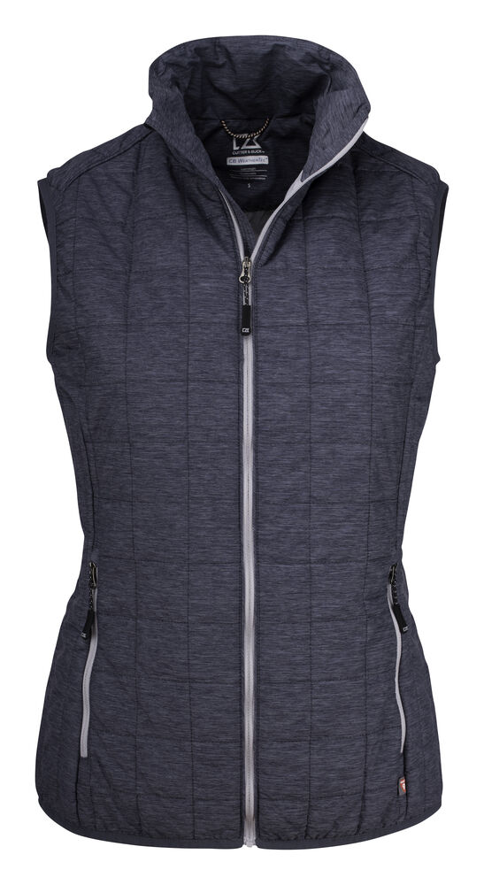 Cutter & Buck - Rainier Vest Dames - Antraciet Navy Mélange
