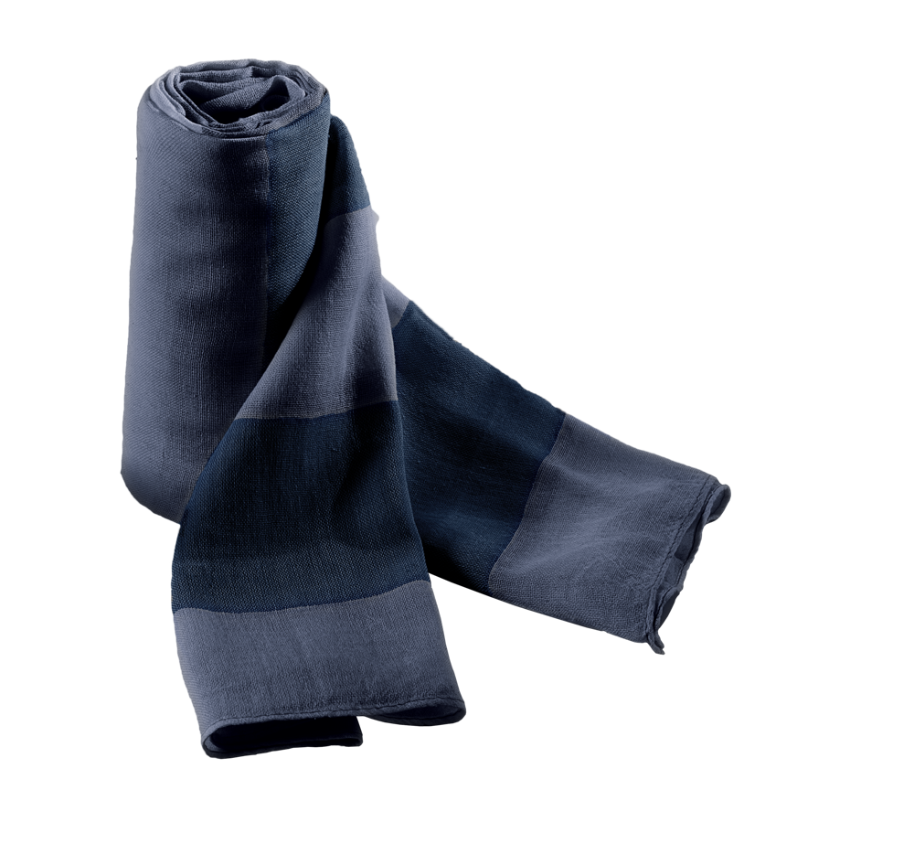 KP067 - Cheche - Sjaal - Navy / Stone Blue