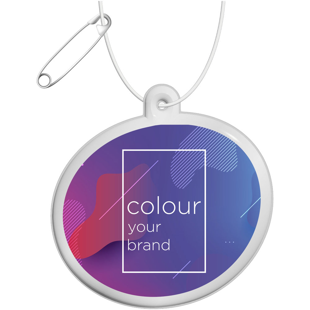 RFX™ H-09 ovale reflecterende pvc hanger