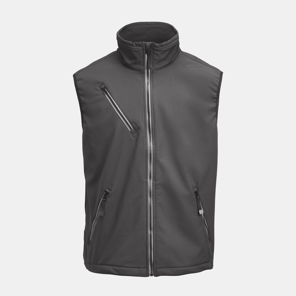 Jobman - 7502 Softshell Vest - D.grijs/D. grijs