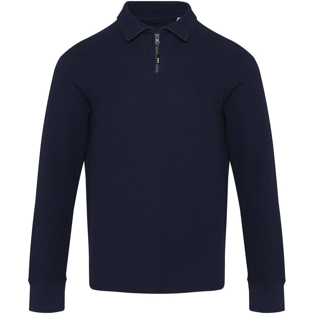 Apollo uniseks half-zip poloshirt met lange mouwen
