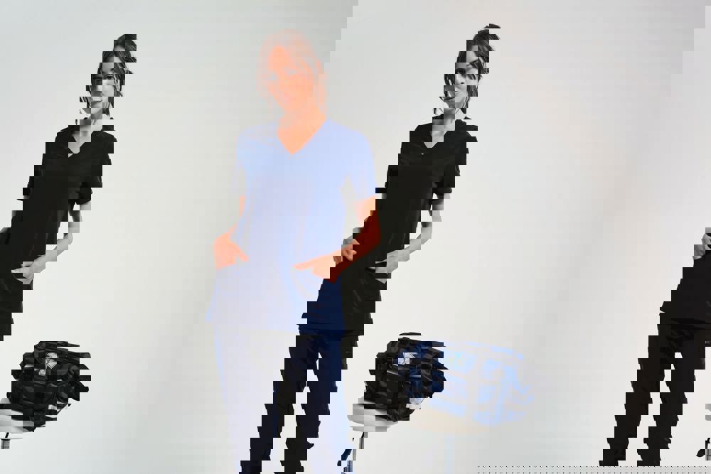 NN310 - Stretch tuniek met korte mouwen voor dames