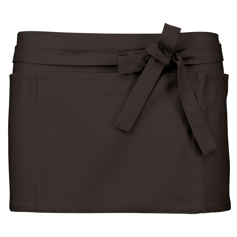K886 - Katoenen kort schort - Chocolate