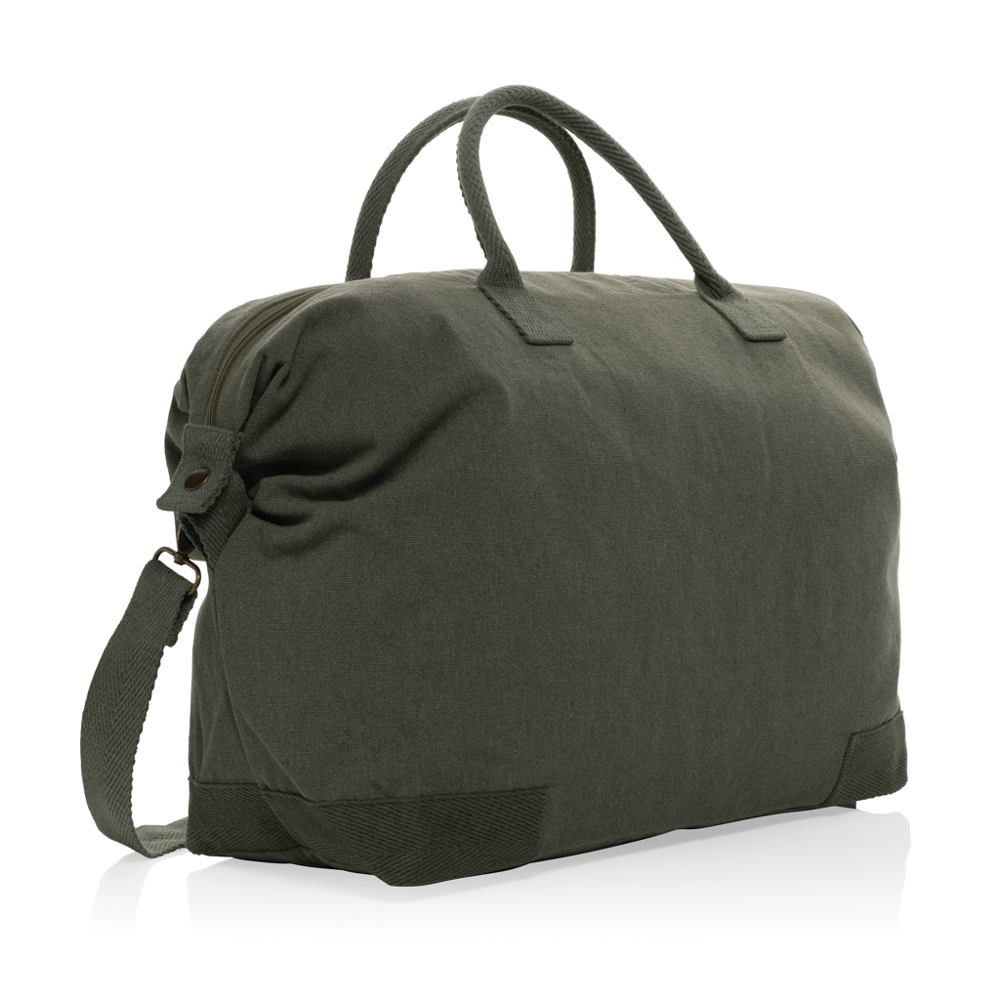 Kezar AWARE™ 500gsm gerecycled canvas deluxe weekendtas - groen (± PMS 17-6206 TCX)