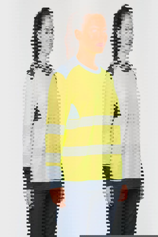 WK361 - Gerecycled veiligheids-T-shirt lange mouwen