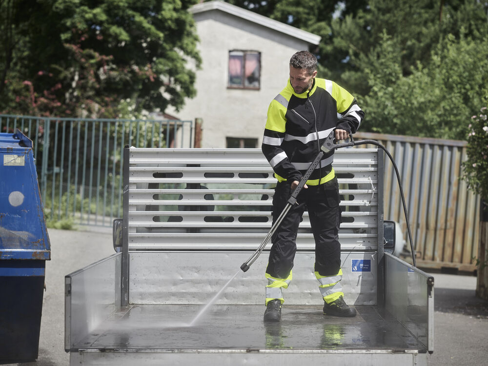 Jobman - 2134 Hi-Vis Stretch Trousers Core HP Zwart/Geel 104