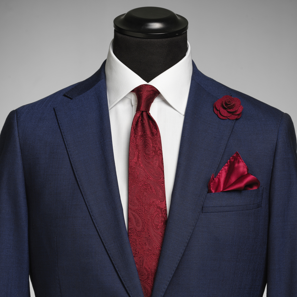 Solid Paisley Tie With Giftbox