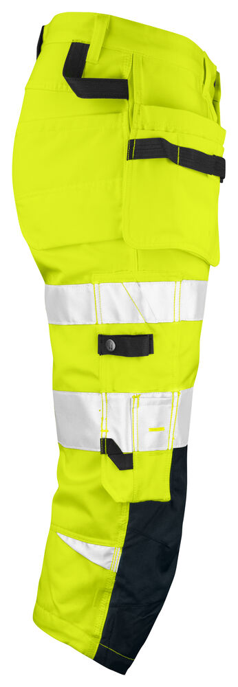 Jobman - 2217 Hi-Vis Long Shorts Geel/Zwart C62