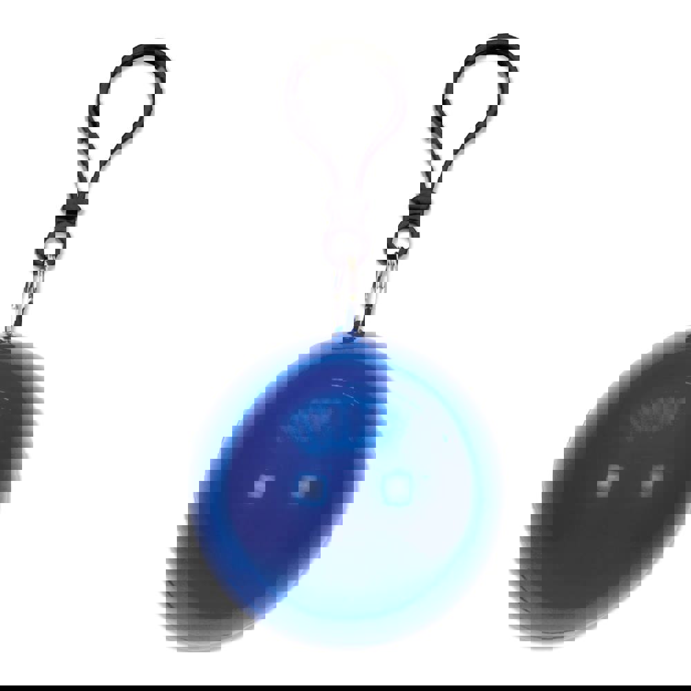 Bal met regenponcho - blauw