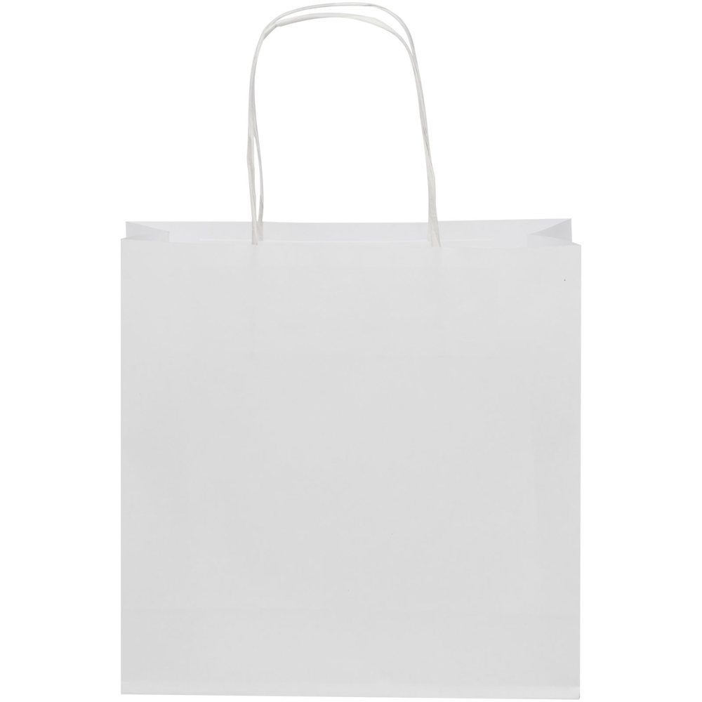Papieren tas 120 g/m2 gemaakt van kraftpapier met gedraaide handgrepen - 24 x 9 x 24 cm