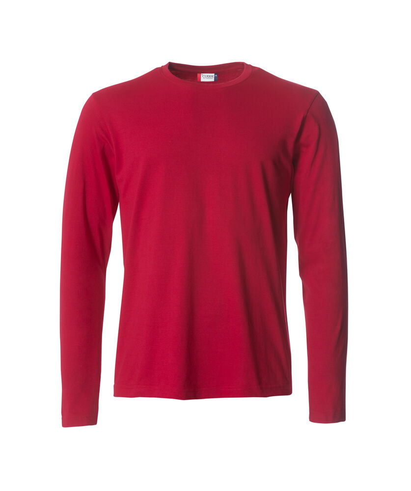 Clique - Basic-T L/S - Rood