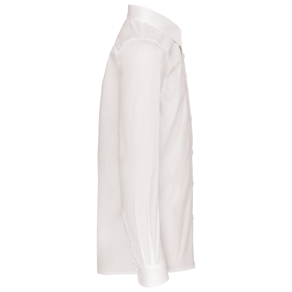 K521 - Kinder poplin overhemd lange mouwen