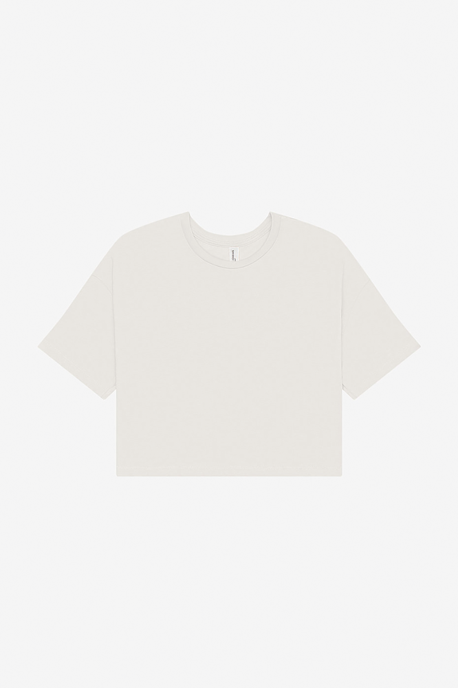 BE6482 - Cropped dames-T-shirt - Vintage White