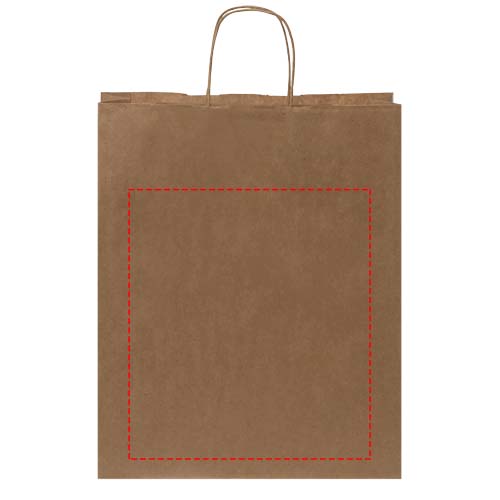 Papieren tas 80-90 g/m2 gemaakt van kraftpapier met gedraaide handvaten - 32 x 12 x 40 cm